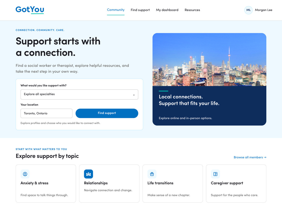 GotYou: Find the right support